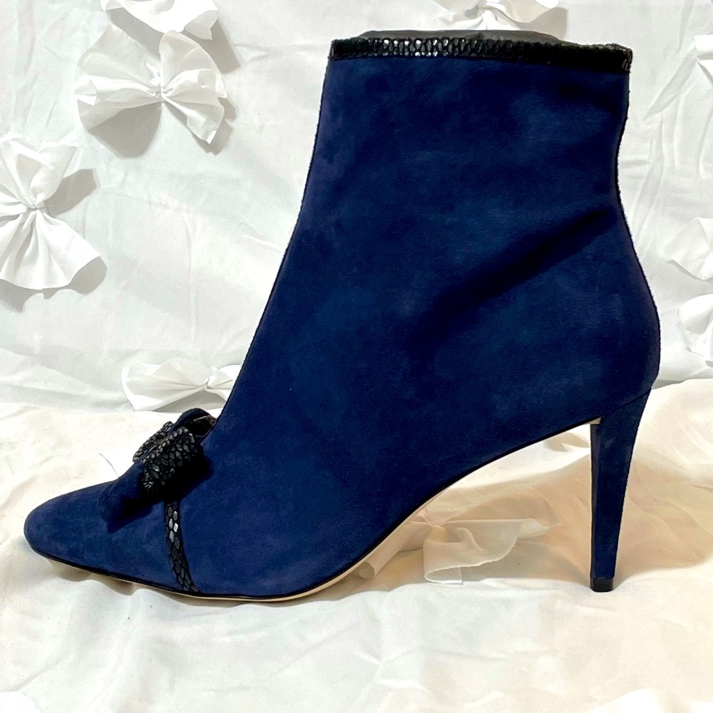 Karl Lagerfeld Paris Mona Bow Navy Bootie